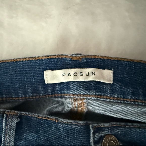 PACSUN Denim Stretch Skinny Distressed Jeggings Jeans 27 - Picture 5 of 8